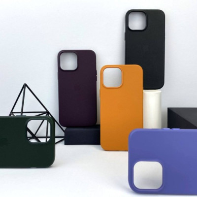 Чохол Leather Case with MagSafe for iPhone 16 Pro Ink