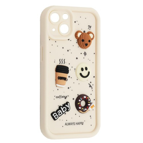 Чохол HAPPY Cookie Case for iPhone 15 White