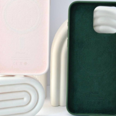 Чохол Silicone Case Copy with MagSafe for iPhone 12/12 Pro Cantaloupe