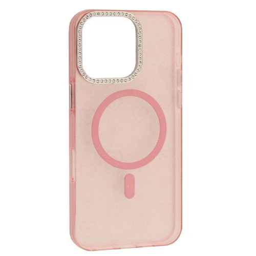 Чохол MIRAGE Heart MagSafe for iPhone 16 Pro Pink