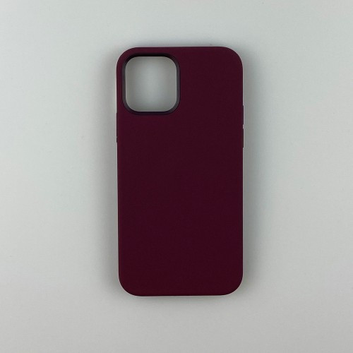 Чохол Silicone Case Copy with MagSafe for iPhone 12 Pro Max Plum