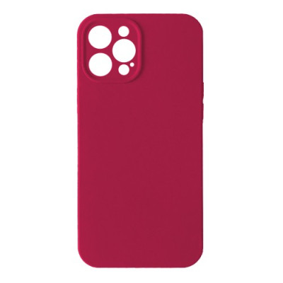 Чохол Silicone Case Full Camera Copy for iPhone 12 Pro (36) rose red