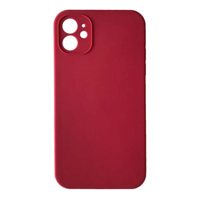 Silicone Case Full Camera Square side Copy for iPhone 11 Rose