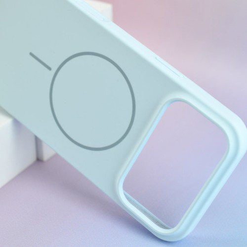 Чохол Silicone Case with MagSafe for iPhone 17 Pro Max Emerald green