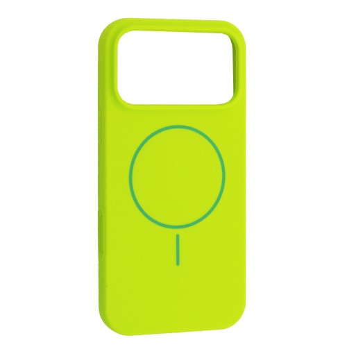 Чохол Silicone Case with MagSafe for iPhone 17 Pro Max Emerald green