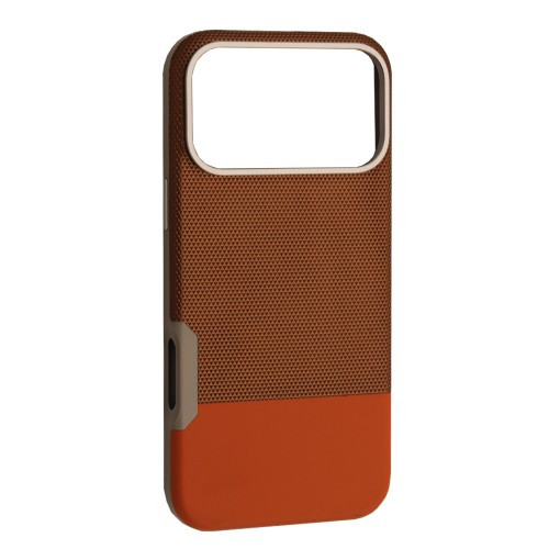 Чохол Two different leather Case MagSafe для iPhone 17 Pro Max  Brown