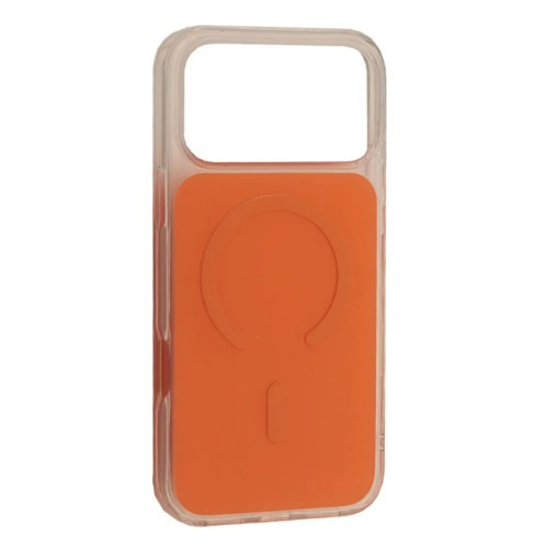 Чохол CLEAR COLOR CASE MAGSAFE (PС+TPU) для iPhone 17  Pro Orange