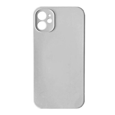 Silicone Case Full Camera Square side Copy for iPhone 11 White