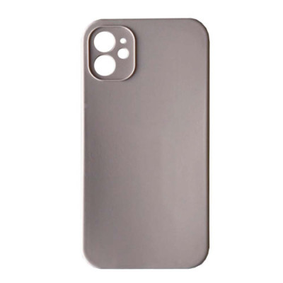 Silicone Case Full Camera Square side Copy for iPhone 11 Pink sand