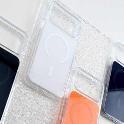 Чохол CLEAR COLOR CASE MAGSAFE (PС+TPU) для iPhone 17  Pro Black