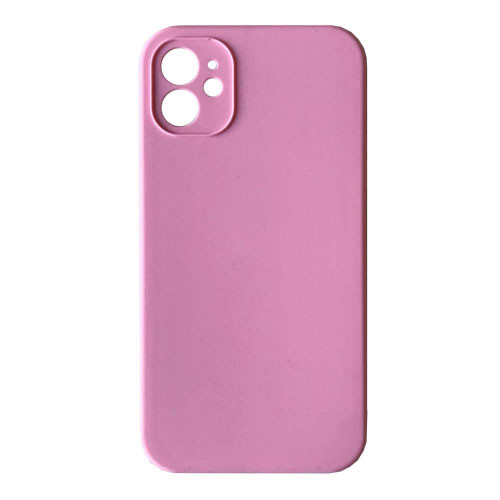 Silicone Case Full Camera Square side Copy for iPhone 11 Pink