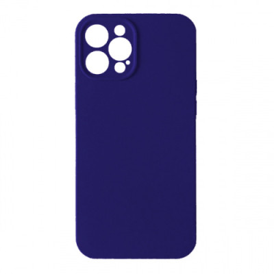 Silicone Case Full Camera Square side Copy for iPhone 12 Pro Max Ultra violet