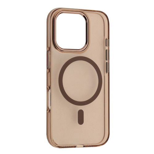 Чохол Silver Shield Magsafe for iPhone 16 Transparent Desert Gold