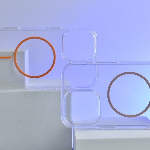 Чохол CLEAR MAGNETIC (Color Slim MagSafe) BOX for iPhone 11 Glacier blue