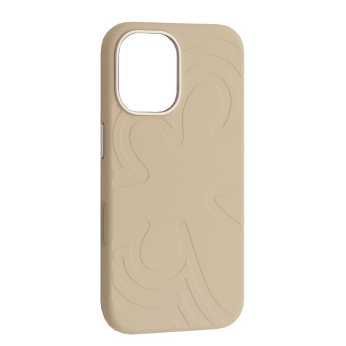 Чохол Flower Liquid Silicone Case MagSafe для iPhone 16 Antique White