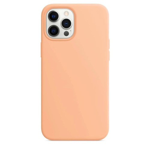 Чохол Silicone Case Copy with MagSafe + Animation for iPhone 12 Pro Max Cantaloupe