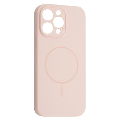 Чохол Silicone Case Full Camera Fine Ring MagSafe for iPhone 12 Pro Pink