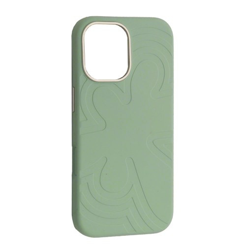 Чохол Flower Liquid Silicone Case MagSafe для iPhone 16 Qingshan Jade