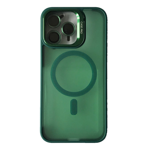 Чохол CASE PRO MATTE FORTABLE CAMERA LENS MAGSAFE for iPhone 16 Pro Max Dark green