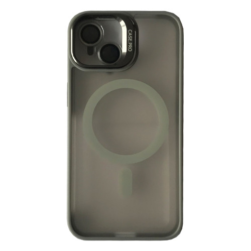 Чохол CASE PRO MATTE FORTABLE CAMERA LENS MAGSAFE for iPhone 16 Titanium grey