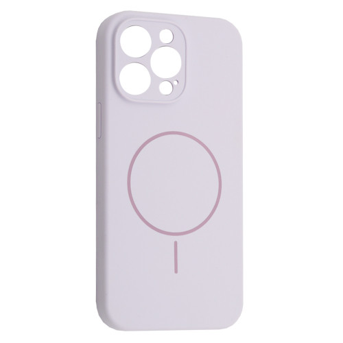 Чохол Silicone Case Full Camera Fine Ring MagSafe for iPhone 12 Pro Purpule Lilac