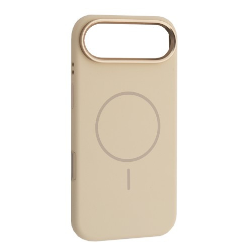 Чохол Liquid Silicone Case Metal Camera MagSafe для iPhone 17 Air Antique white