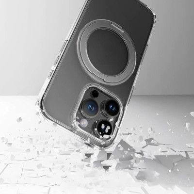 Чохол ROCK Crystal Rotating with Magnetic (Foldable Bracket) for iPhone 16 P ...