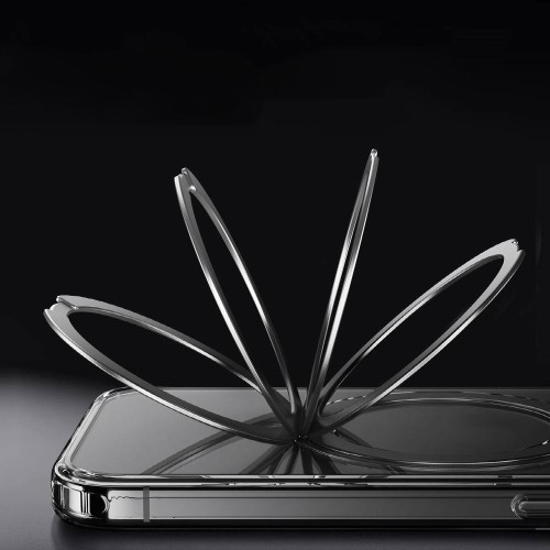 Чохол ROCK Crystal Rotating with Magnetic (Foldable Bracket) for iPhone 16 Pro Transparent