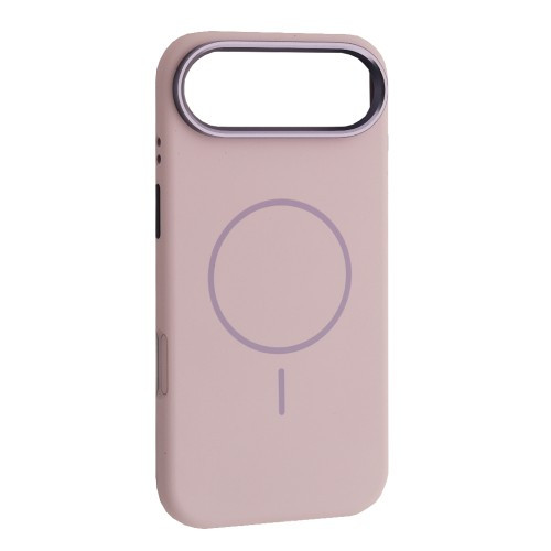 Чохол Liquid Silicone Case Metal Camera MagSafe для iPhone 17 Air Morandi purple