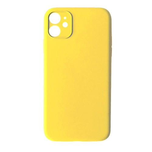Чохол Silicone Case Full Camera Copy for iPhone 12 ( 4) yellow