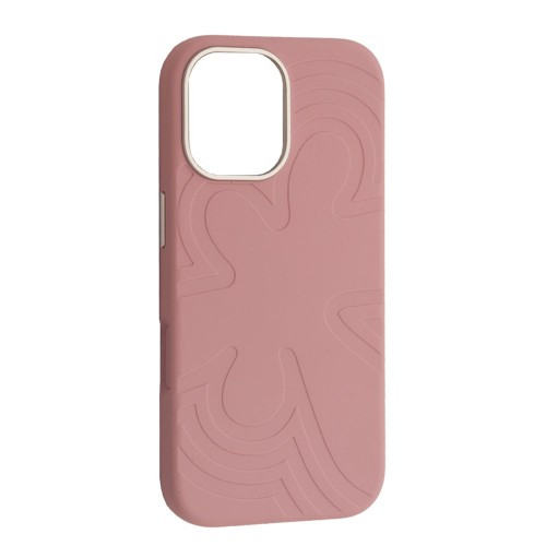 Чохол Flower Liquid Silicone Case MagSafe для iPhone 17 Cherry Blossom Pink