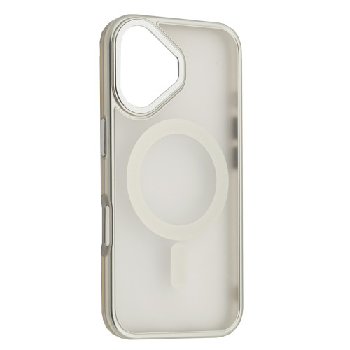 Чохол Perfect Case with MagSafe for iPhone 16 titanium silver