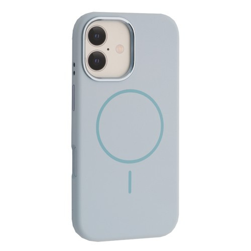 Чохол Liquid Silicone Case Metal Camera MagSafe для iPhone 17 Sky Blue