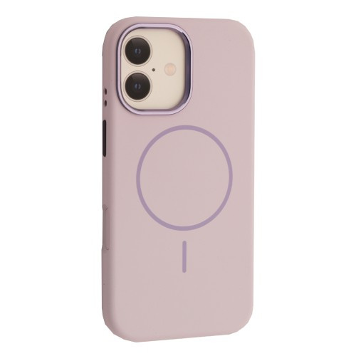 Чохол Liquid Silicone Case Metal Camera MagSafe для iPhone 17 Morandi purple