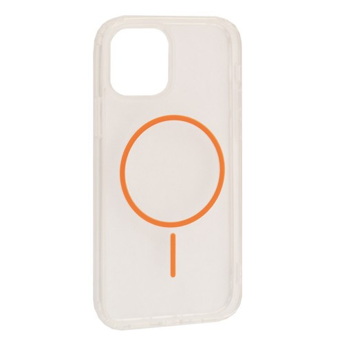 Чохол CLEAR MAGNETIC (Color Slim MagSafe) BOX for iPhone 13 Pro Orange