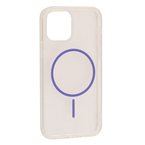 Чохол CLEAR MAGNETIC (Color Slim MagSafe) BOX for iPhone 13 Pro Max Flaming purple