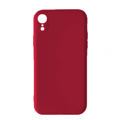 Silicone Case Full Camera Square side Copy for iPhone XR Rose