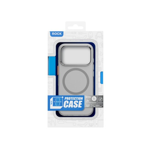 Чохол ROCK InShare Matte Magnetic (Metal Lens Frame) for iPhone 17 Pro Max Orange