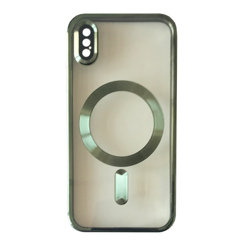 Чохол SHINING Camera MagSafe for iPhone XS Dark green