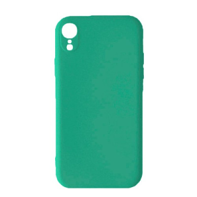 Silicone Case Full Camera Square side Copy for iPhone XR Spearmint