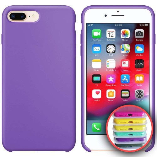 Чохол Silicone Case Full Copy for iPhone 7/8Plus (41) lilac