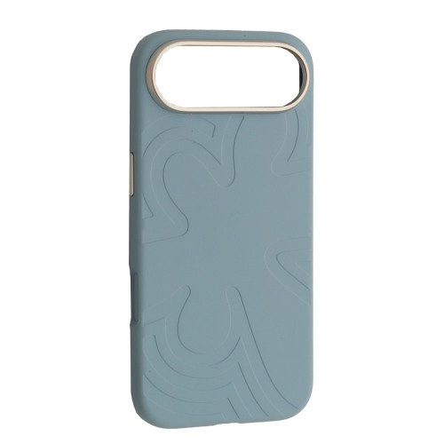 Чохол Flower Liquid Silicone Case MagSafe для iPhone 17 Air Cloud Blue