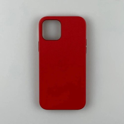 Чохол Leather Case with MagSafe for iPhone 12Pro Max Red
