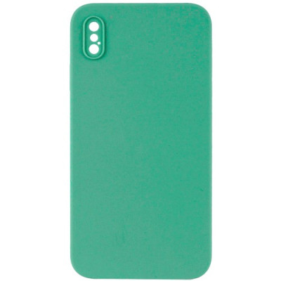 Silicone Case Full Camera Square side Copy for iPhone XS Spearmint