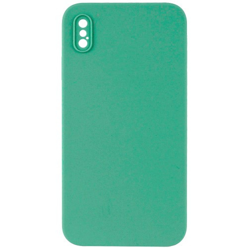 Silicone Case Full Camera Square side Copy for iPhone XS Spearmint
