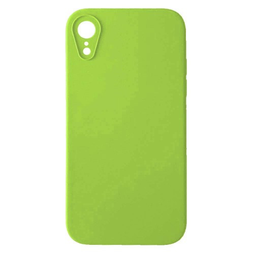 Silicone Case Full Camera Square side Copy for iPhone XR Party green