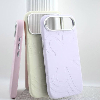 Чохол Flower Liquid Silicone Case MagSafe для iPhone 17 Pro Max Qingshan Jade