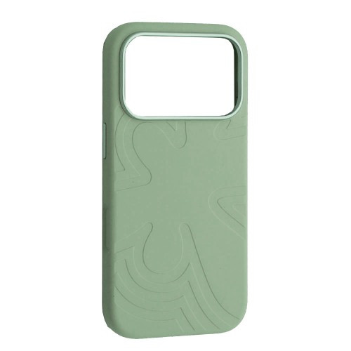 Чохол Flower Liquid Silicone Case MagSafe для iPhone 17 Pro Max Qingshan Jade